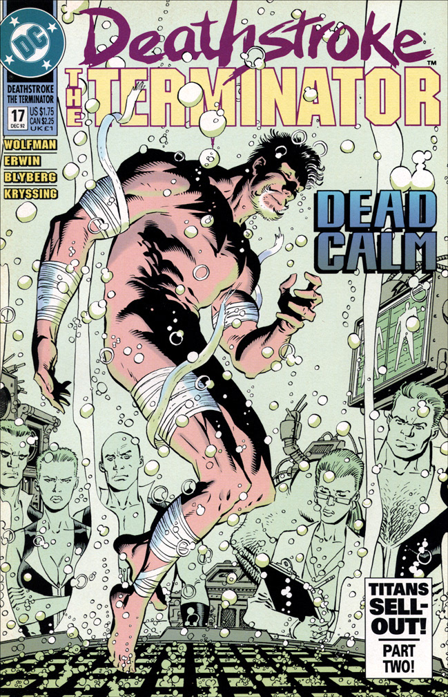 DEATHSTROKE THE TERMINATOR 17, December, 1992. COVER: Mike Zeck (pencils / inks)