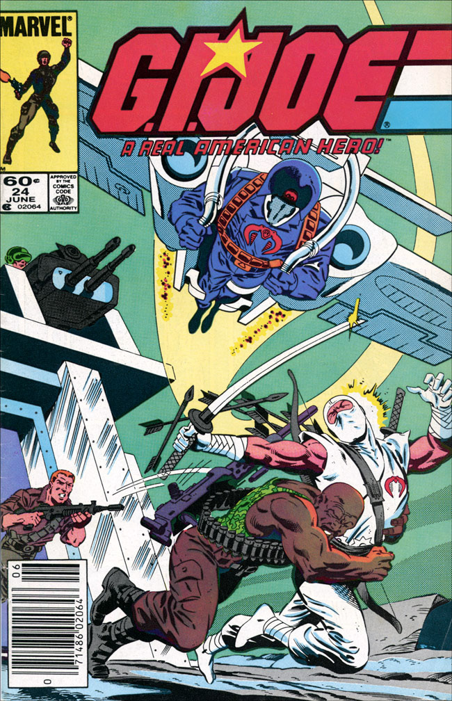 G. I. JOE: issue 24 June 1984 - COVER: Mike Zeck (pencils), John Beatty (inks)