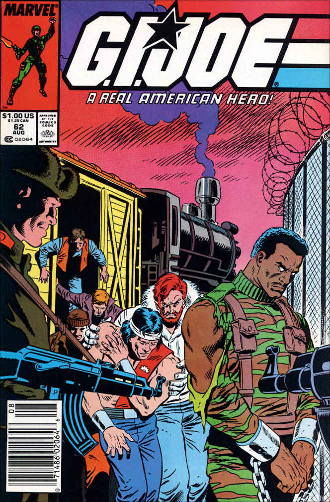 G. I. JOE: issue 62 August 1987 - COVER: Mike Zeck (pencils), Bob McLeod (inks)