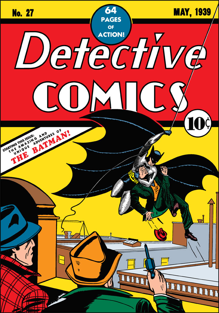 DC75 vector cover recreation: DETECTIVE COMICS 27, May, 1939 issue.