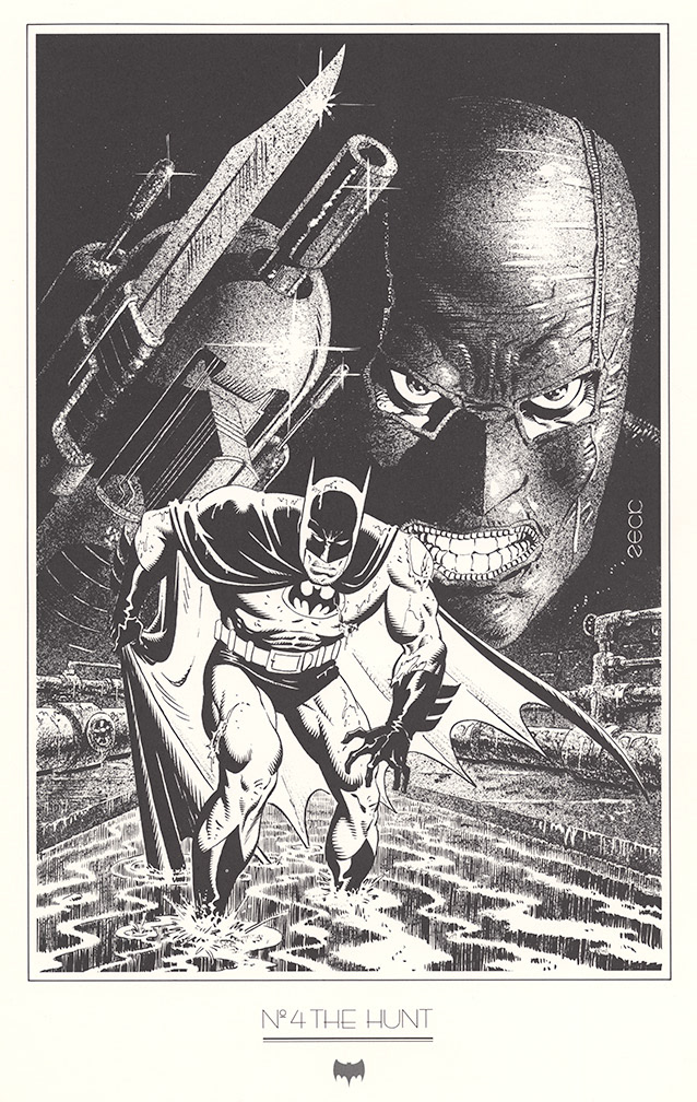 DC Comics/1988 - BATMAN: TEN NIGHTS OF THE BEAST, Portfolio Plate Four scan.