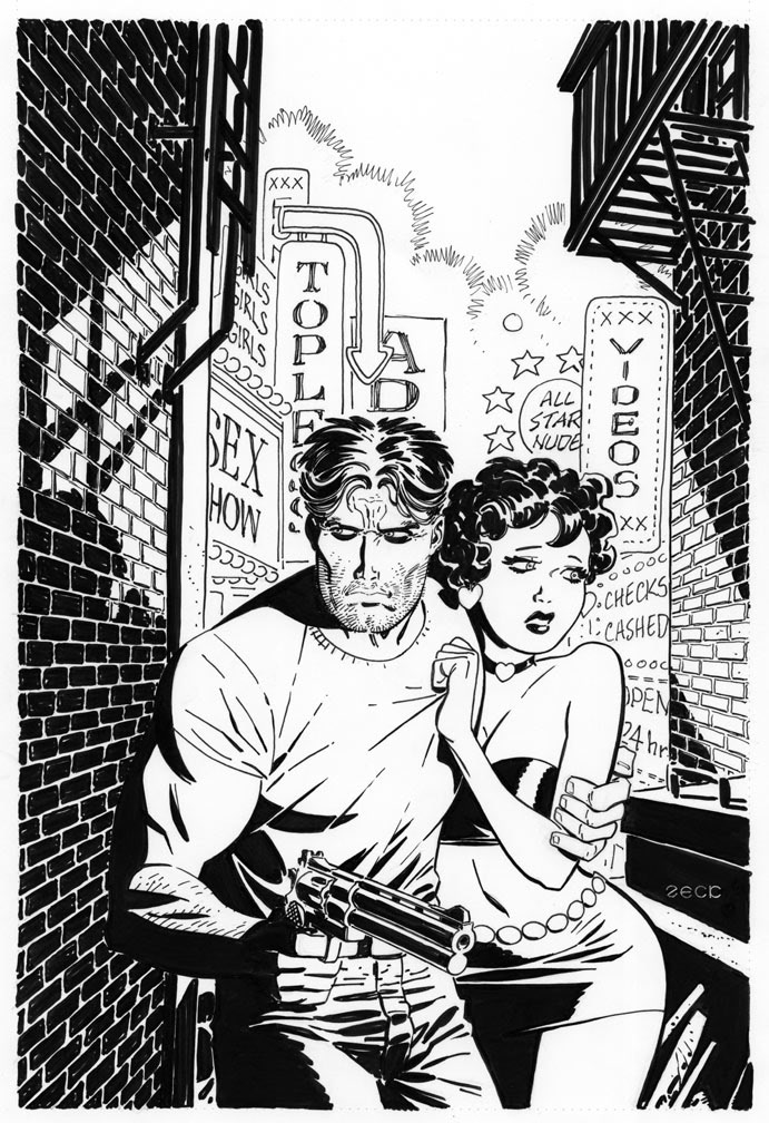 Mick Thorne and Cam Orton from DAMNED. Commissioned for a French fan publication.