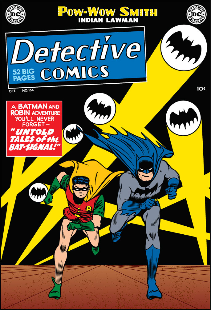 DC75 vector cover recreation: DETECTIVE COMICS 164, October, 1950 issue.