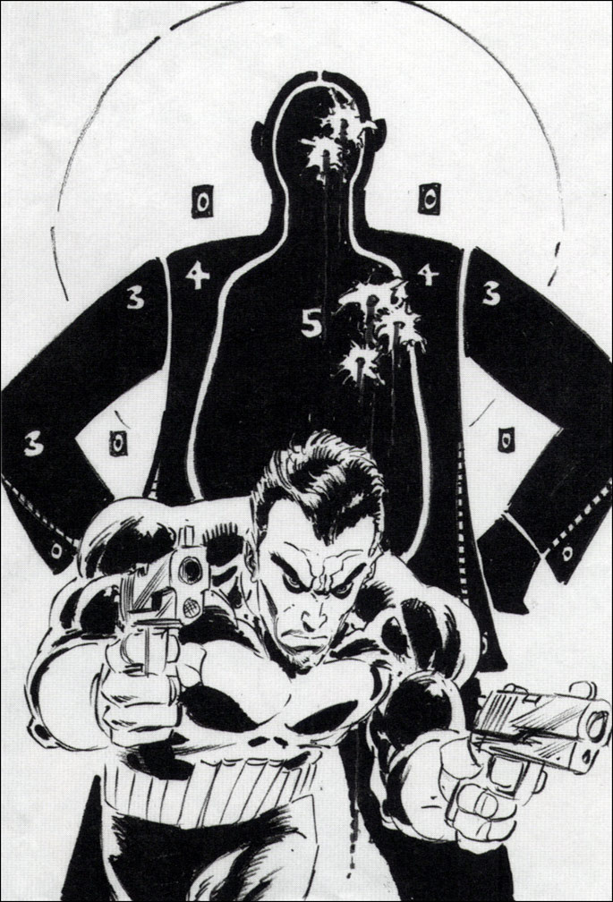 PUNISHER 3 preliminary cover sketch.