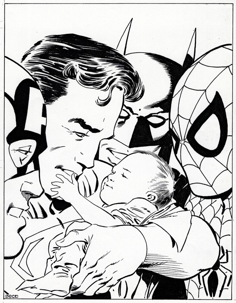Birth announcement sketch