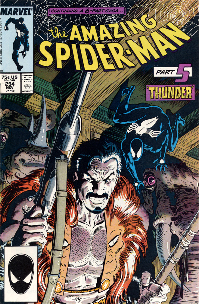 AMAZING SPIDER-MAN, Vol 1 Number 294, November 1987 issue. COVER: Mike Zeck (pencils) Bob McLeod (inks) INTERIOR: Mike Zeck (pencils) Bob McLeod (inks)