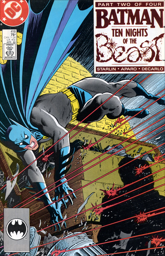 BATMAN 418, April 1988. COVER: Mike Zeck (pencils / inks)