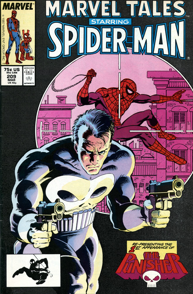 MARVEL TALES, Vol 1 Number 209, March, 1988 issue. COVER by Mike Zeck (pencils / inks)