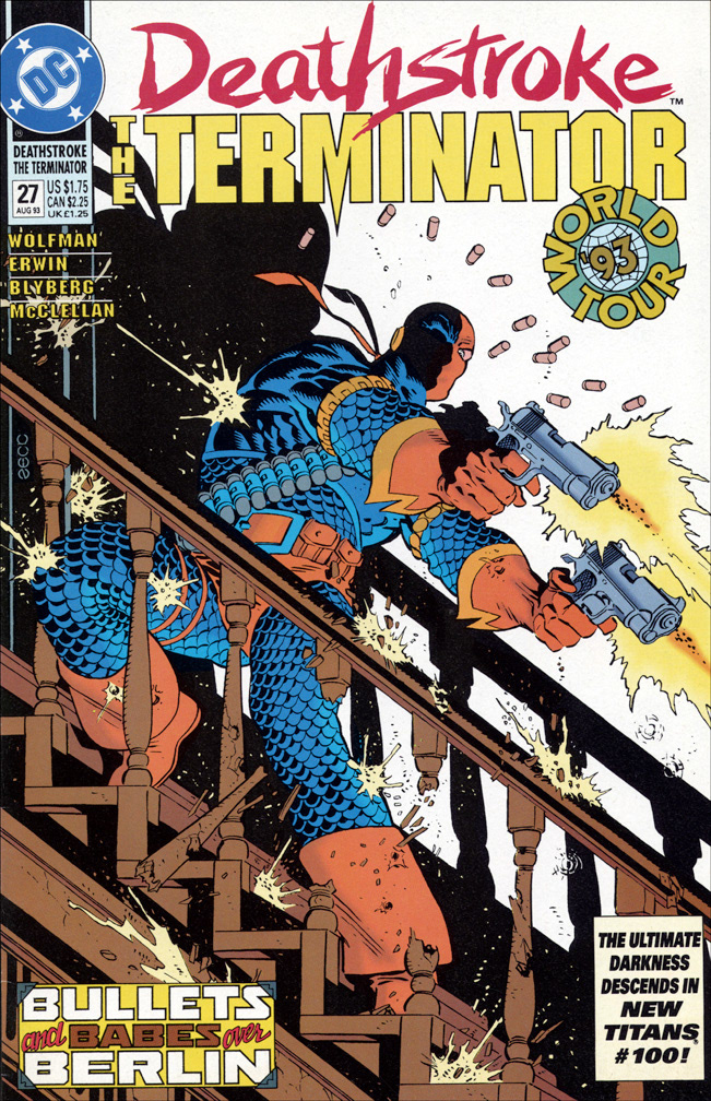 DEATHSTROKE THE TERMINATOR 27, August, 1993. COVER: Mike Zeck (pencils / inks)