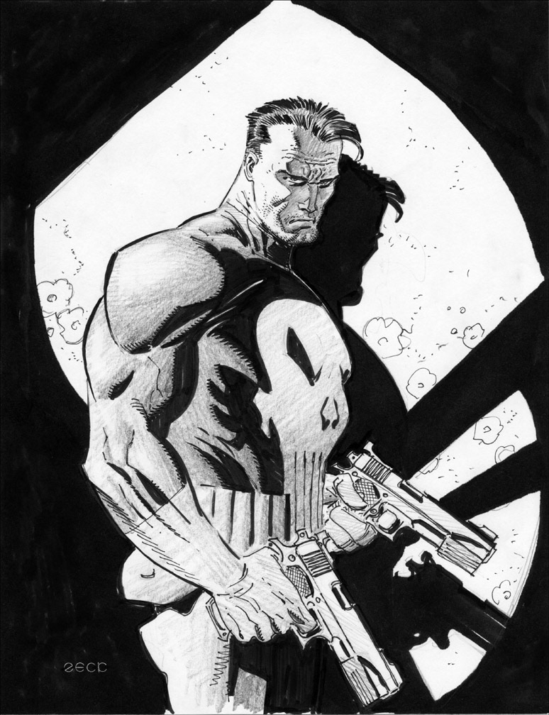 The Art of Michael J. Zeck Volume One, VARIANT ISSUE 1 of 25 preliminary art.