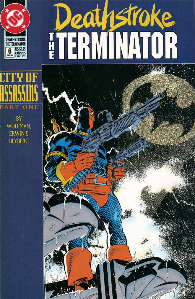 DEATHSTROKE THE TERMINATOR 6, January, 1992. COVER: Mike Zeck (pencils / inks)