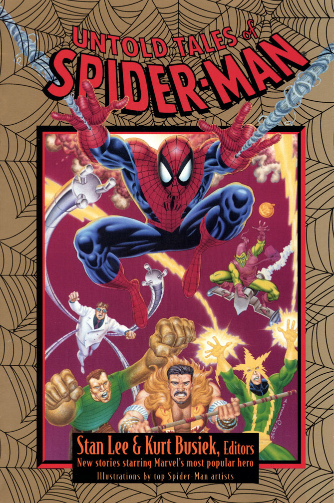 UNTOLD TALES OF SPIDER-MAN, 1997, oversized paperback story collection. COVER: Mike Zeck (pencils) and Phil Zimelman (airbrush painting)