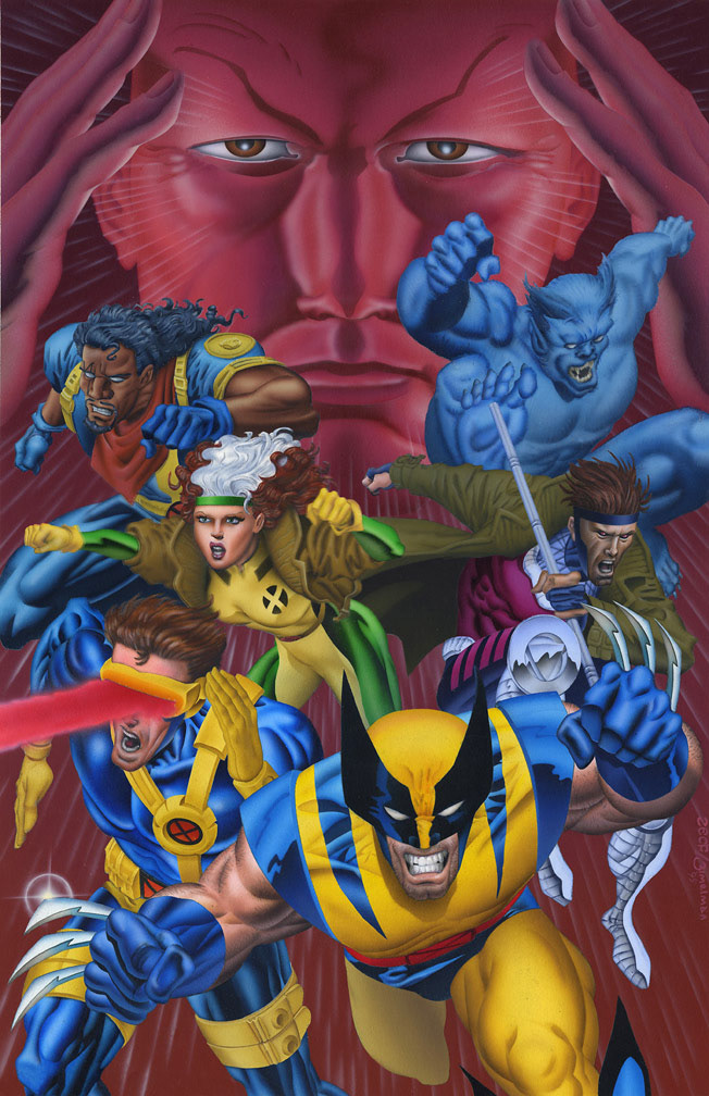 THE ULTIMATE X-MEN, 1996. Cover art by Mike Zeck (pencils) and Phil Zimelman (airbrush painting)