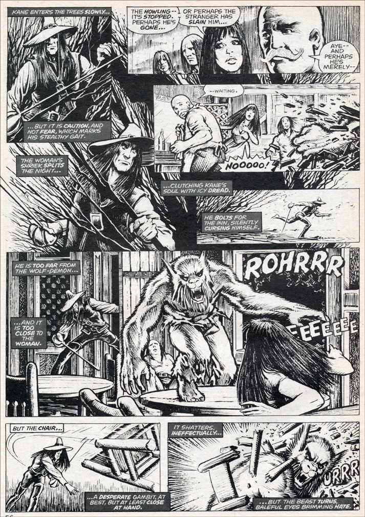 SAVAGE SWORD OF CONAN, Vol 1 Number 14, interior page sample by Mike Zeck (pencils / inks)