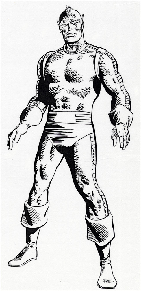 MARVEL UNIVERSE Vol. 1 No. 11, November, 1983, TRITON b&w art, Mike Zeck (pencils), Joe Rubinstein (inks)