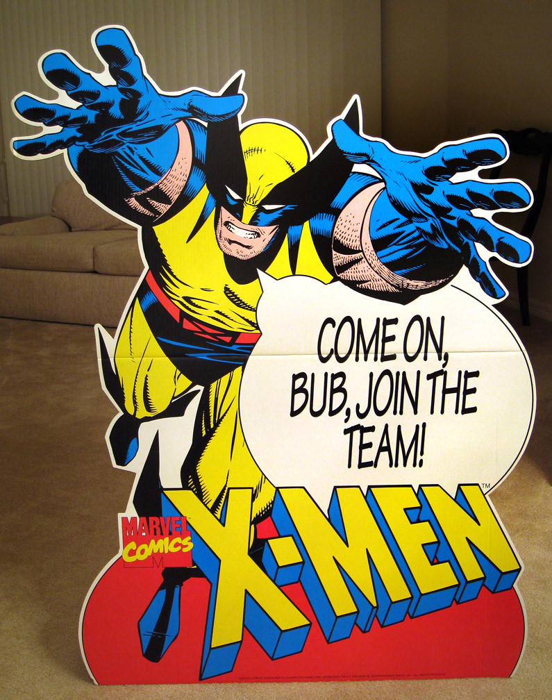 HARDEE'S WOLVERINE STAND-UP (1995) Final product sample. Art by Mike Zeck