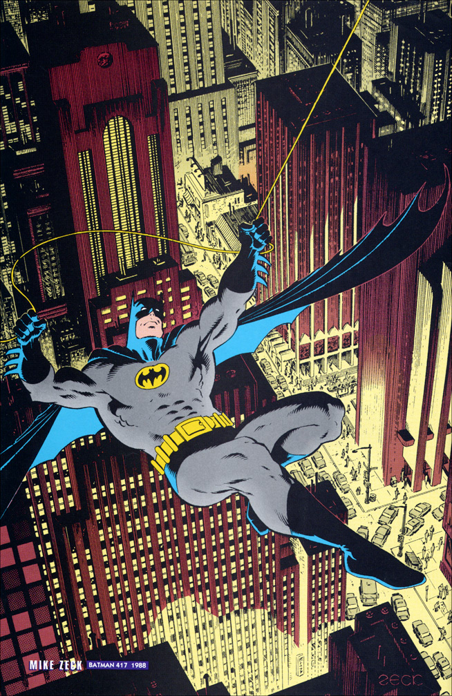 THE BATMAN GALLERY 1, interior reprint pinup by  Mike Zeck (pencils / inks)