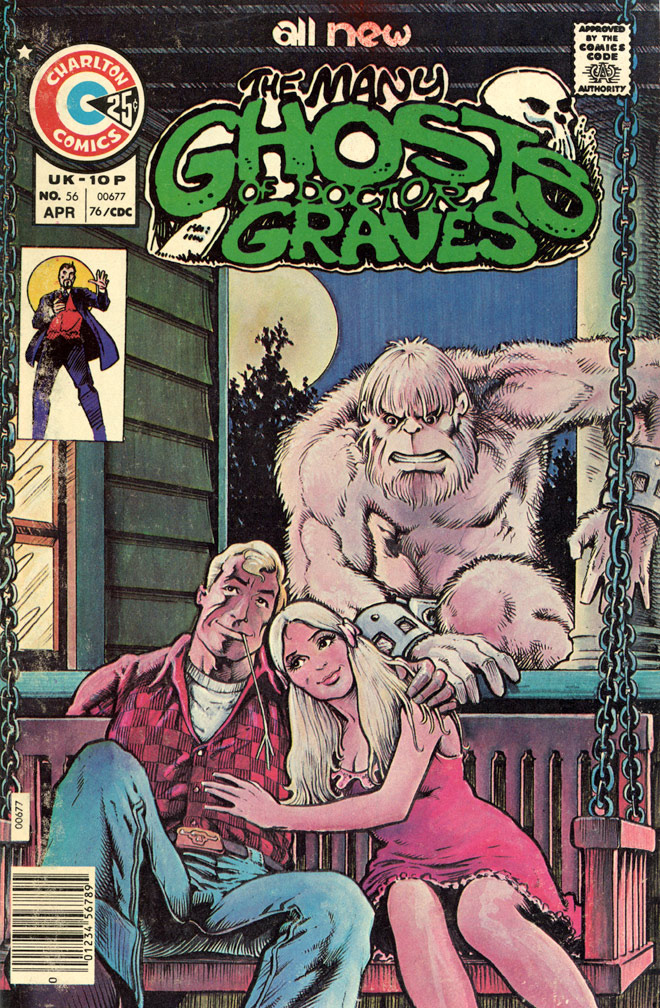 THE MANY GHOSTS OF DR. GRAVES, Vol 8 No 56, April, 1976. COVER: Mike Zeck (pencils / inks / color) INTERIOR: 8-page story, Mike Zeck (pencils / inks/ lettering) 