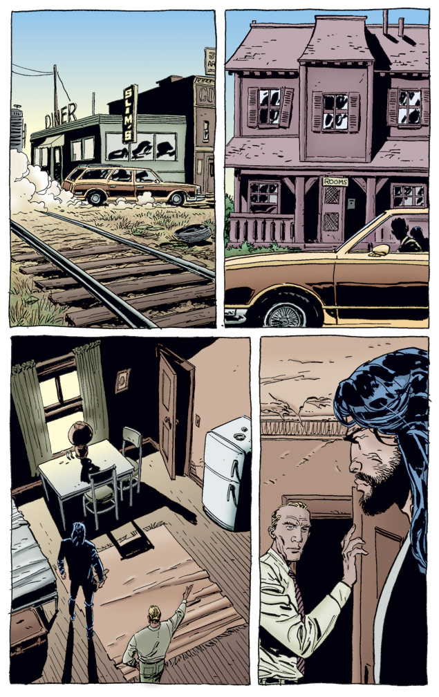 DAMNED 1, June, 1997 issue. Interior sample, Mike Zeck (pencils), Denis Rodier (inks)