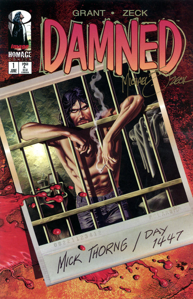 DAMNED 1, June, 1997 issue. COVER: Mike Zeck (digital painting) INTERIOR: Mike Zeck (pencils), Denis Rodier (inks)