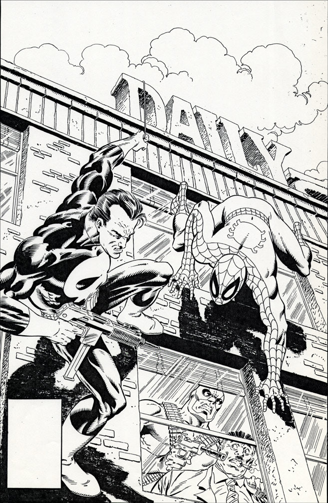 MARVEL TALES #216, black and white cover art by Mike Zeck (pencils / inks)