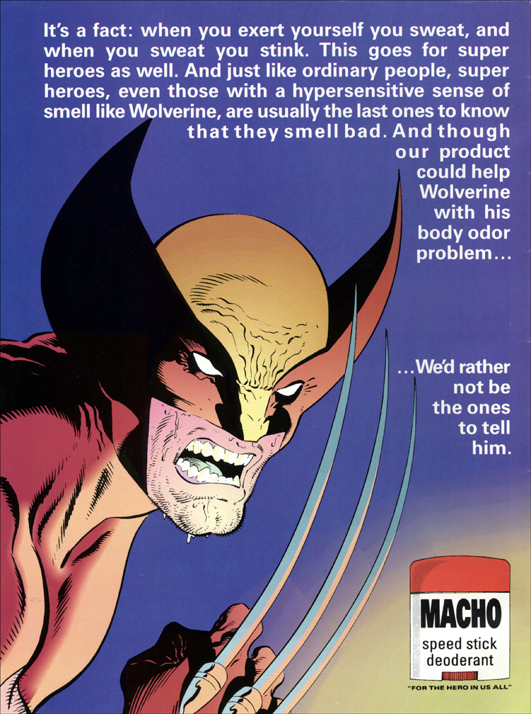 MARVEL ILLUSTRATED: SWIMSUIT ISSUE, Vol 1 Number 1, interior ad parody page by Mike Zeck (pencils / inks)