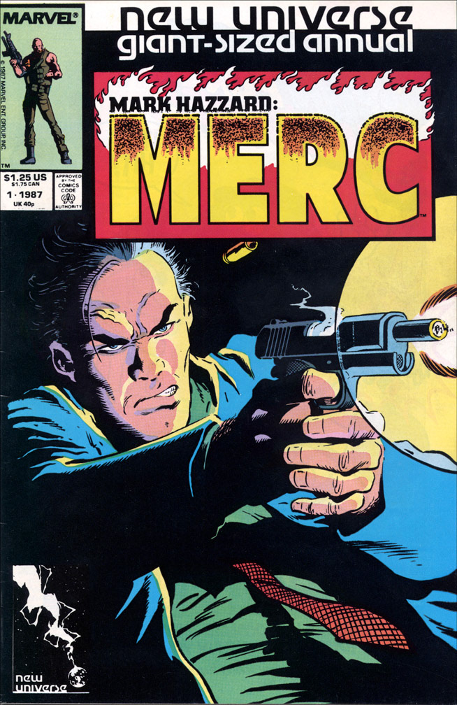 MARK HAZZARD: MERC ANNUAL, Vol. 1 No. 1, 1987. COVER: Mike Zeck