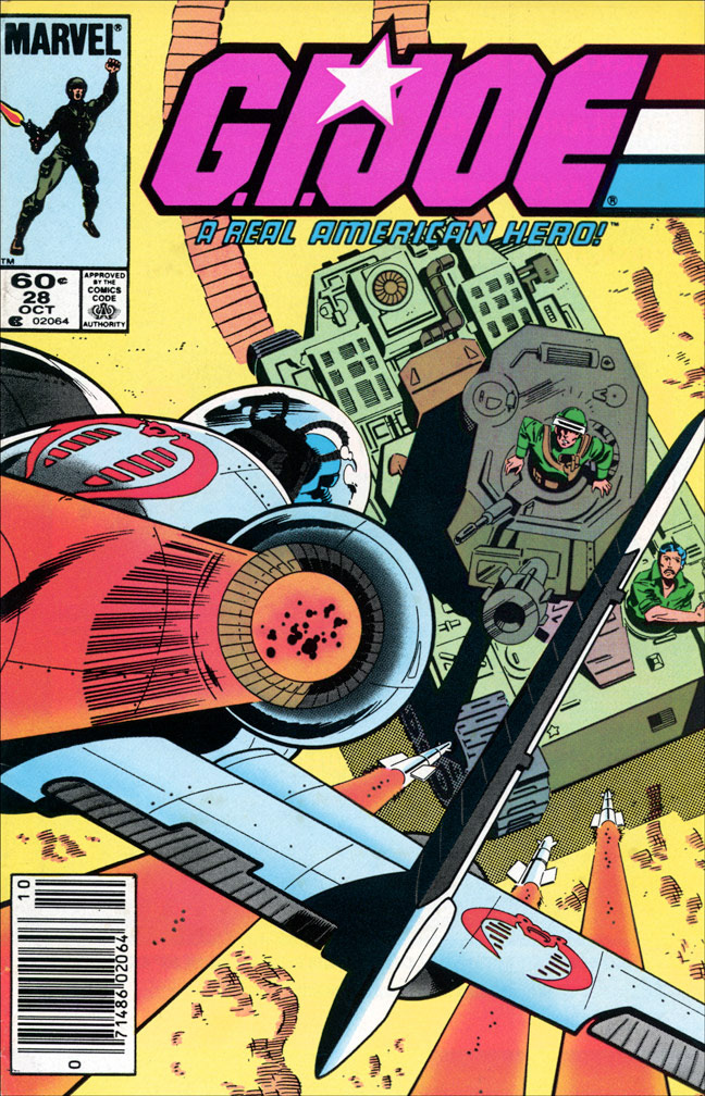 G. I. JOE: issue 28 October 1984 - COVER: Mike Zeck (pencils), John Beatty (inks)