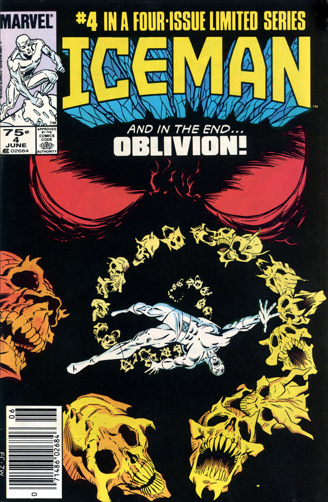 ICEMAN LIMITED SERIES: 4 of 4 June 1985 - COVER: Mike Zeck (pencils), John Beatty (inks)