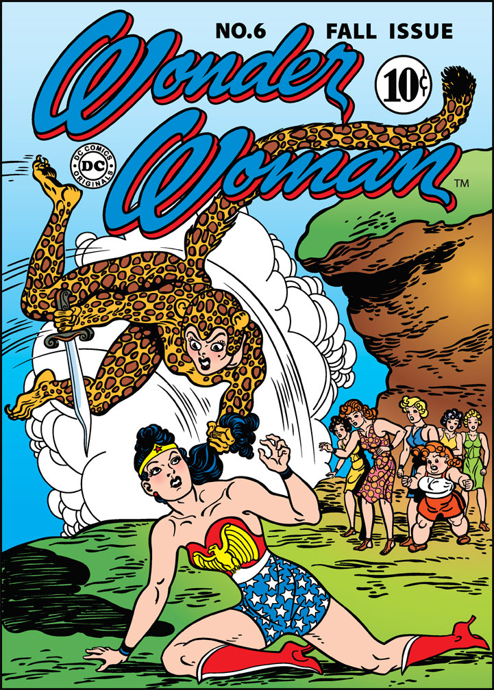 DC75 vector cover recreation: WONDER WOMAN 6, Fall Issue, 1943.