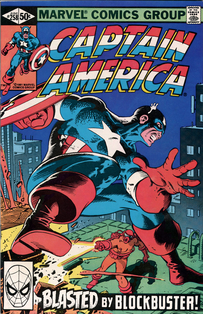 CAPTAIN AMERICA: Issue 258 June 1981 - COVER: Mike Zeck (pencils, inks) INTERIOR: Mike Zeck (pencils, inks)