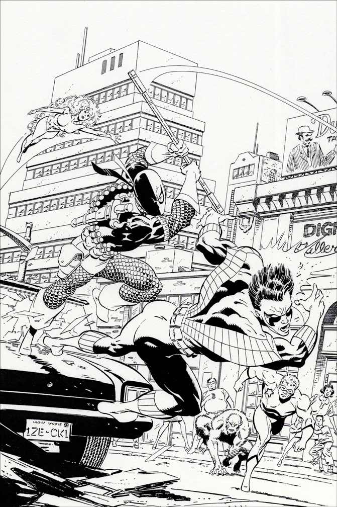DEATHSTROKE THE TERMINATOR 14, cover art by Mike Zeck (pencils / inks)