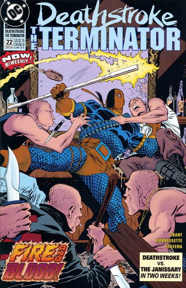 DEATHSTROKE THE TERMINATOR 22, Early May, 1993. COVER: Mike Zeck (pencils / inks)