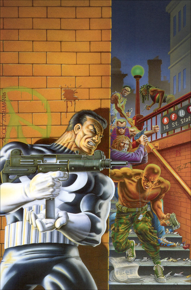 PUNISHER 2 cover painting.