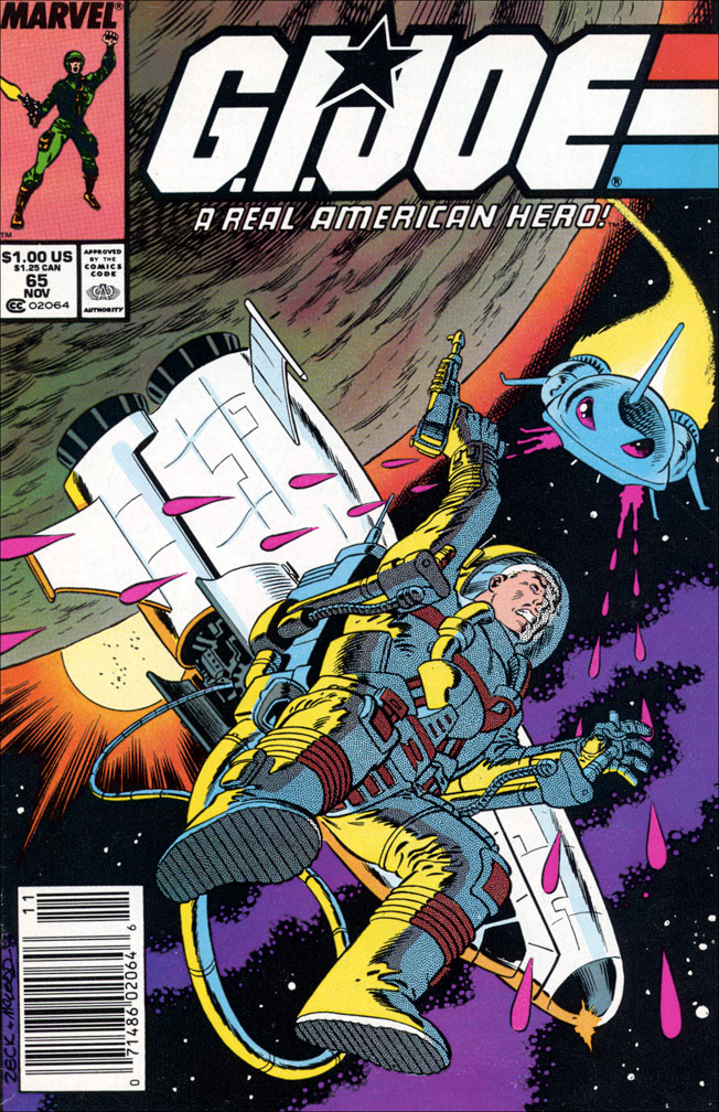 G. I. JOE: issue 65 November 1987 - COVER: Mike Zeck (pencils) Bob McLeod (inks)