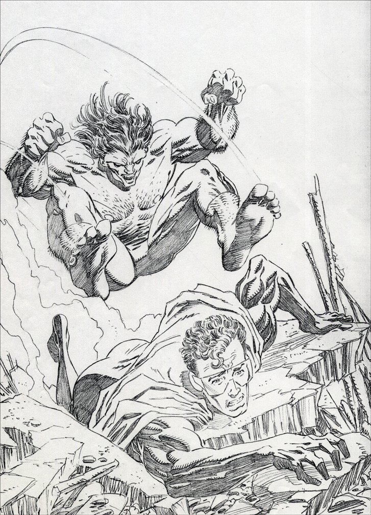ACTION COMICS ANNUAL 5, cover pencils by Mike Zeck