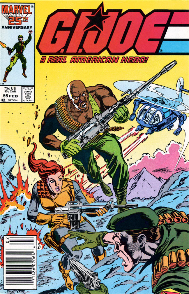 G. I. JOE: issue 56 February 1987 - COVER: Mike Zeck (pencils), Kim DeMulder (inks)