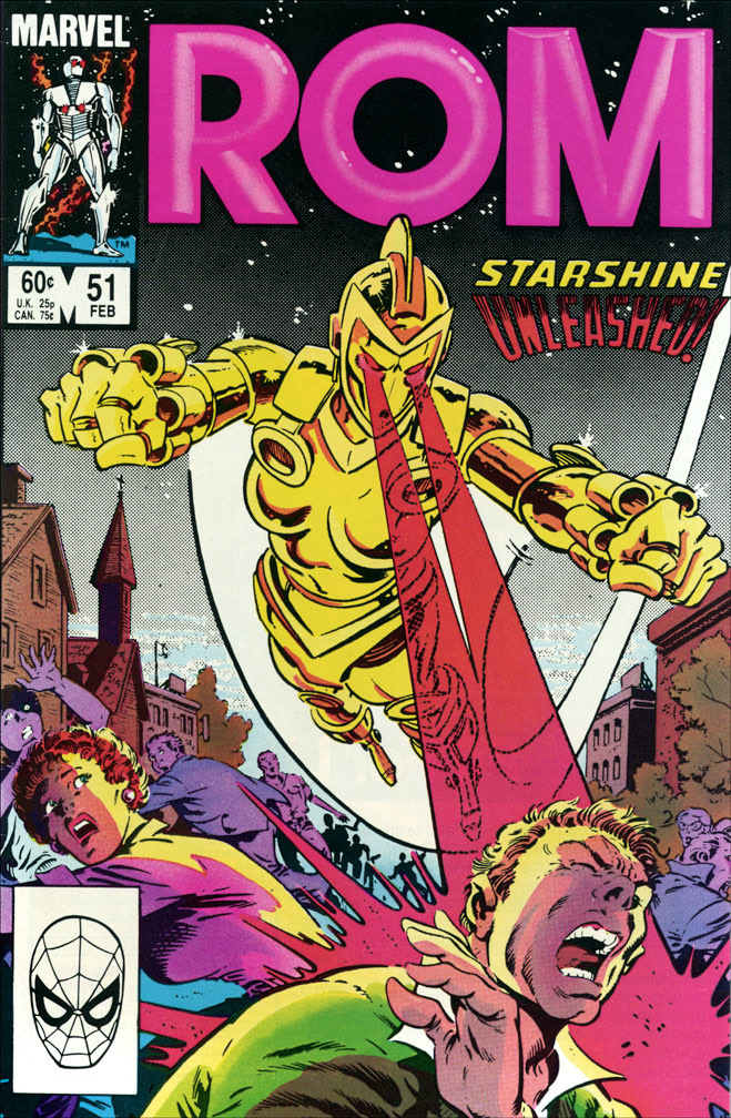 ROM, Vol 1 Number 51 February 1984 issue. COVER by Mike Zeck (pencils / inks)