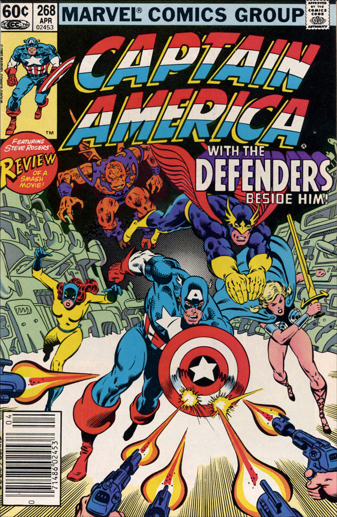 CAPTAIN AMERICA: Issue 268 April 1982 - COVER: Mike Zeck (pencils) John Beatty (inks) INTERIOR: Mike Zeck (pencils) John Beatty (inks)