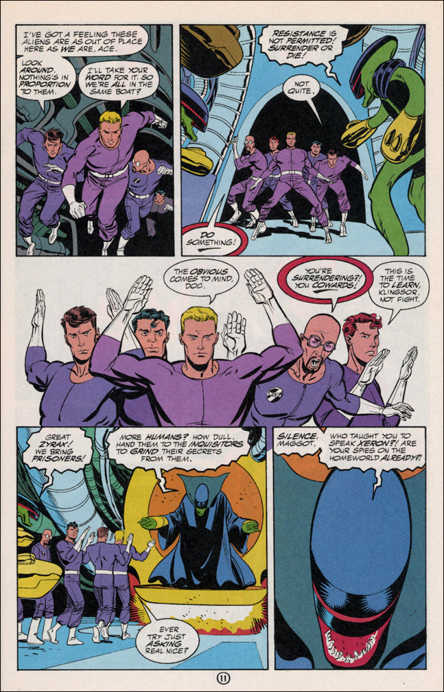 CHALLENGERS OF THE UNKNOWN 16, interior page by Mike Zeck (pencils) Denis Rodier (inks)