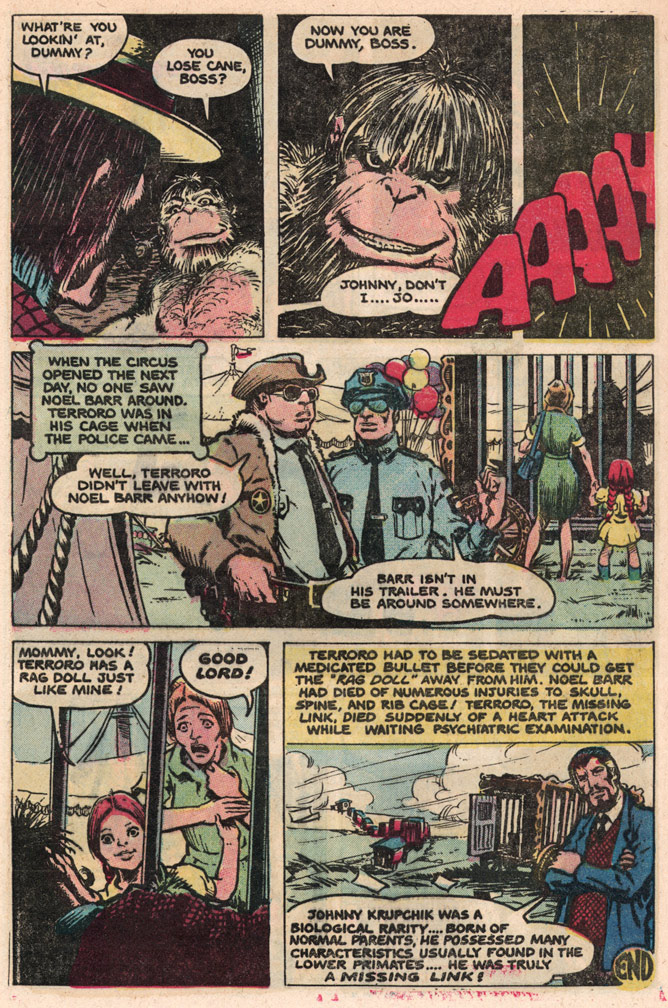 THE MANY GHOSTS OF DR. GRAVES, Vol 8 No 56, April, 1976. Interior sample, Mike Zeck (pencils / inks/ lettering) 