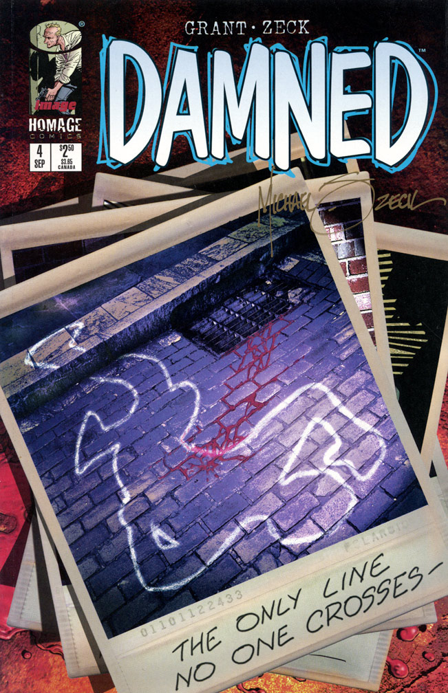 DAMNED 4, September, 1997 issue. COVER: Mike Zeck (digital painting) INTERIOR: Mike Zeck (pencils), Denis Rodier (inks)