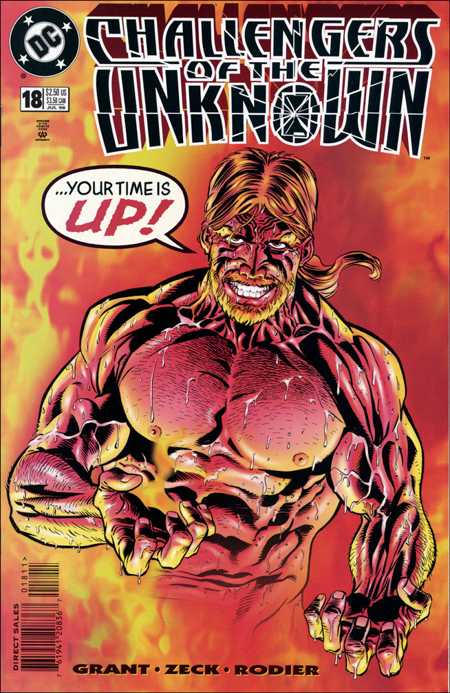 CHALLENGERS OF THE UNKNOWN 18, July 1998. COVER: Mike Zeck (pencils) Denis Rodier (inks), INTERIOR: Mike Zeck (pencils) Denis Rodier (inks)