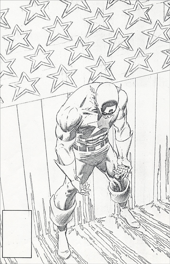 CAPTAIN AMERICA: Issue 332 - Cover Pencils by Zeck