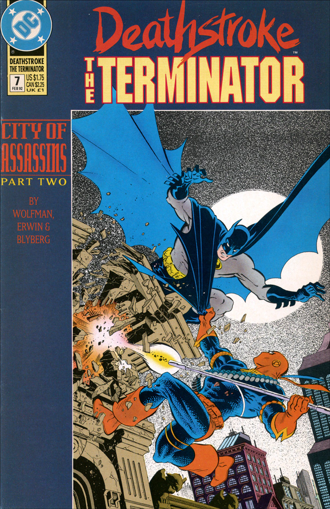 DEATHSTROKE THE TERMINATOR 7, February, 1992. COVER: Mike Zeck (pencils / inks)