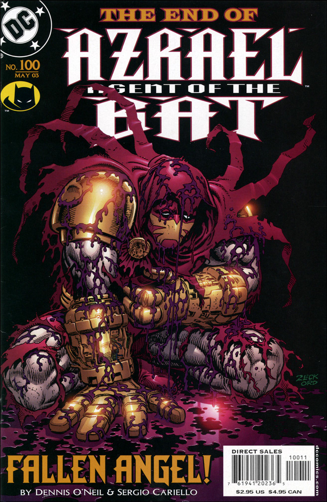 AZRAEL: AGENT OF THE BAT 100, May 2003. COVER: Mike Zeck (pencils) Jerry Ordway (inks)