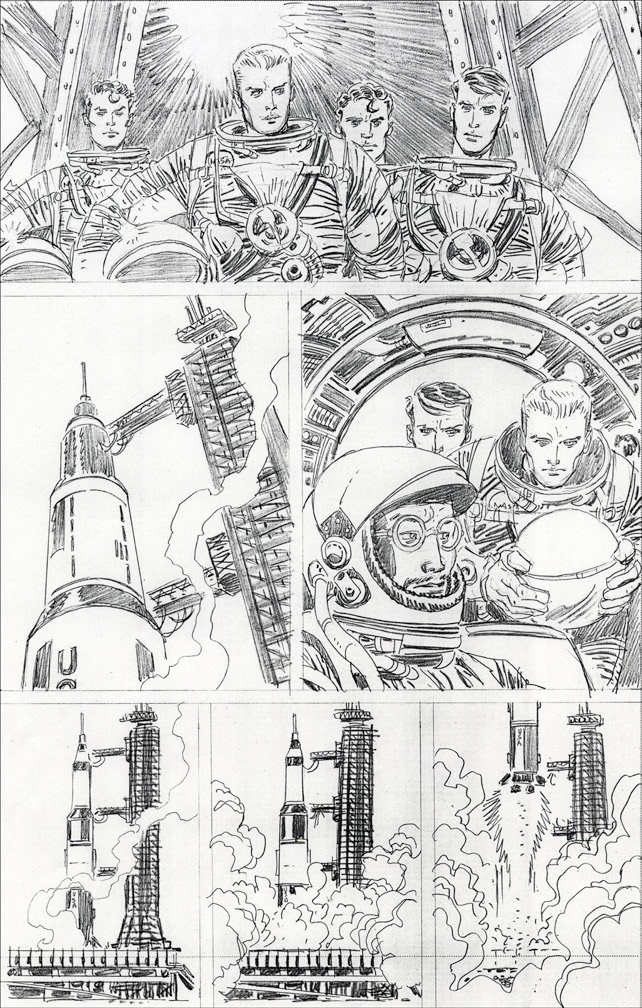 CHALLENGERS OF THE UNKNOWN 16, interior pencils by Mike Zeck