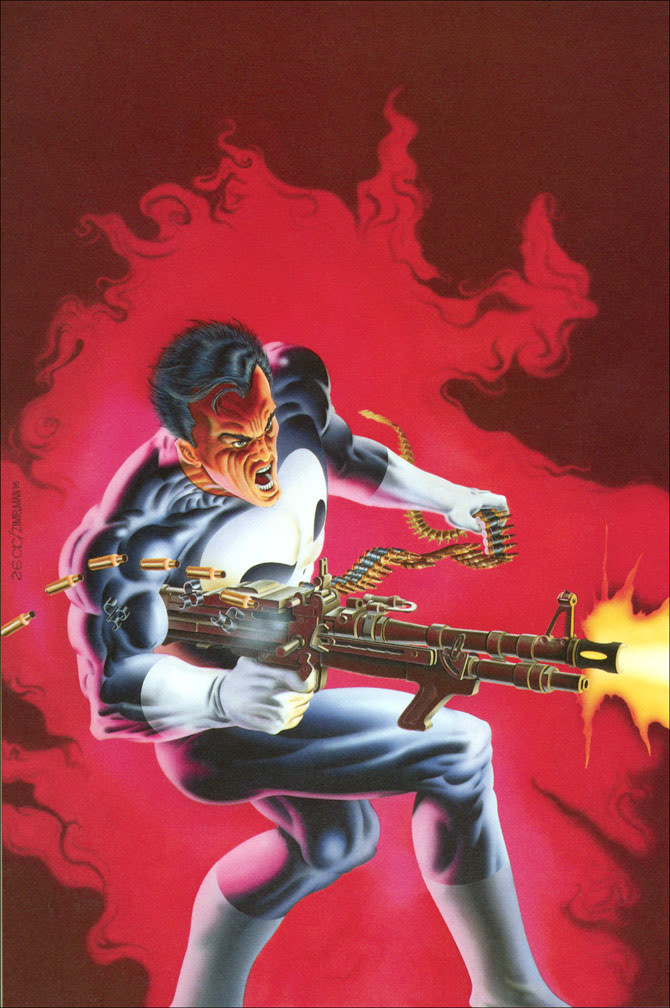 PUNISHER 5 cover painting.