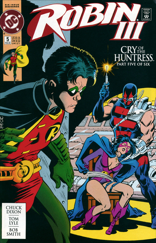 ROBIN 3: CRY OF HUNTRESS 5 of 6, Late February, 1993. COVER: Mike Zeck (pencils / inks)