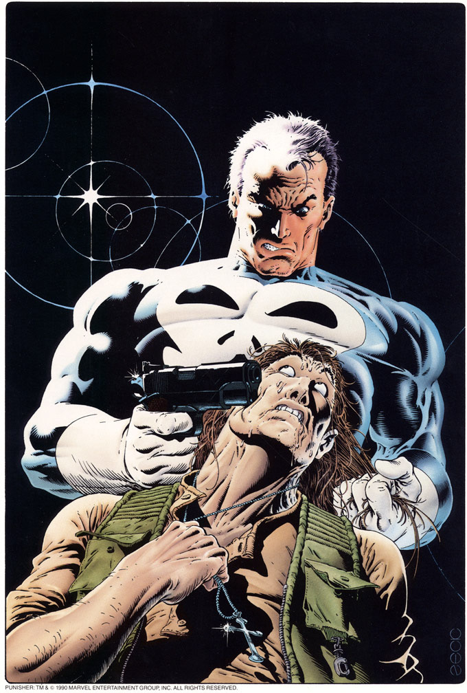MARVEL PUNISHER PORTFOLIO. Plate Three: Art by Mike Zeck, and color by Mike Zeck and Phil Zimelman.